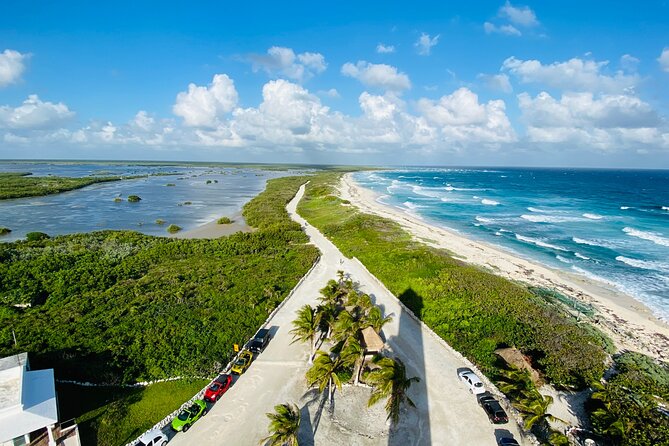 Amazing Jeep Tour Visit Punta Sur Park and San Gervasio Ruins - Punta Sur Eco Beach Park: Colombia Lagoon and the Lighthouse View