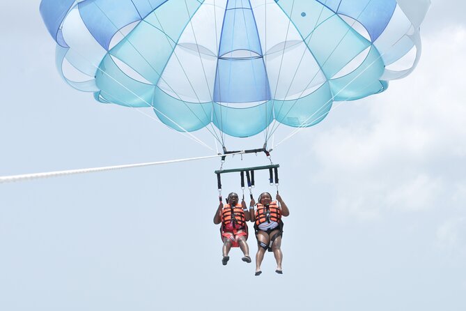 Best Parasailing Cozumel + Locker - On the Boat: Safety Gear, Instructions, and How the Hook-In Works