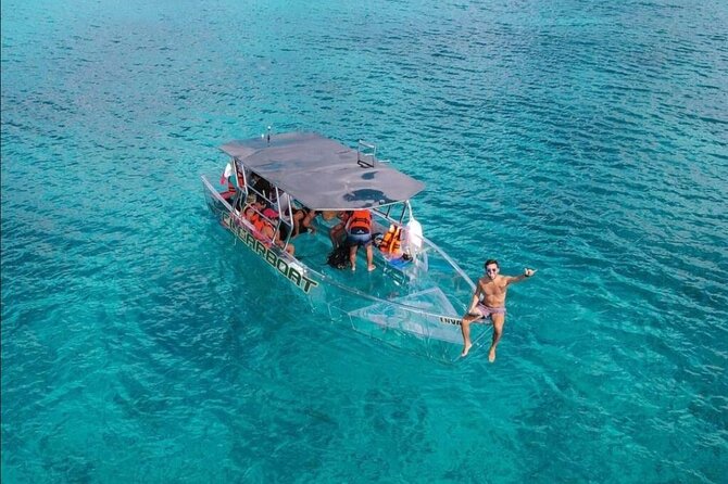 Cozumel Buggy Island Tour, Otoch Mayan Experience & Clear Boat - The ALDORA Transparent Boat: 360° Views and Weather Reality