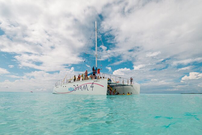 Cozumel Catamaran Snorkeling Tour & lunch® - Playa Mia Grand Beach Park lunch: buffet food, open bar, and local performance