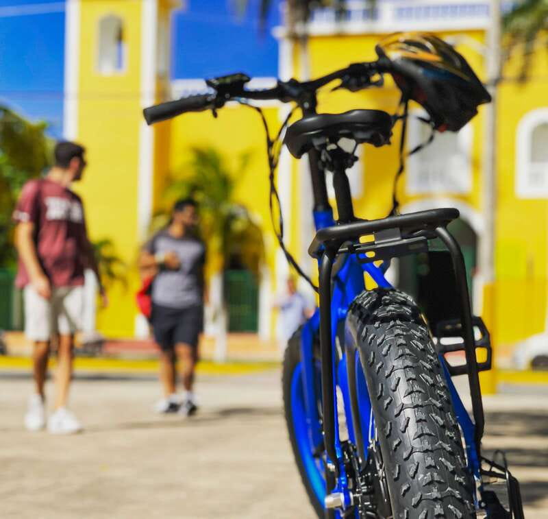 Cozumel City Tour with Lunch - Entering Downtown Cozumel by E-Bike (Without the Bike-Workout Stress)