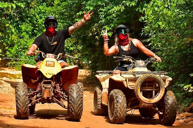 Discover the El Cedral town on ATVs: extreme adventure in Cozumel - ATV time in El Cedral: jungle trails plus Mayan ruins