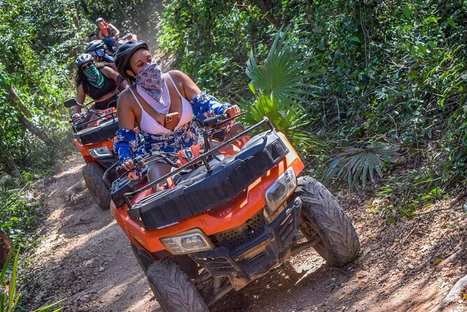 Discover the El Cedral town on ATVs: extreme adventure in Cozumel - Cenote Jade swim: what the water stop feels like