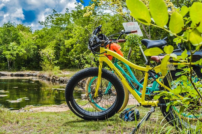 E-Bike Adventure in Cozumel - West Side Ride N' Snorkel - Stop 2 at Cenote Aerolito de Paraiso: a cool reset between rides