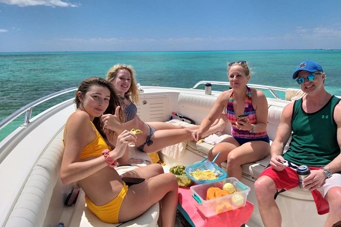 "First Lady" Private Snorkel & El Cielo Sandbar Combo - The First Lady boat: fast, private, and built for a real half-day