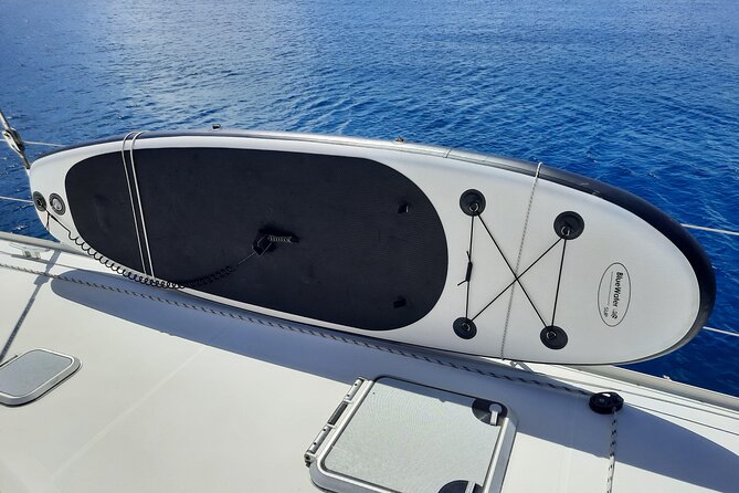 Private 6 Hrs 47 ft. Catamaran Snorkel & Cielo Charter (30p. max) - Open bar, snacks, and a lunch that actually feels like lunch