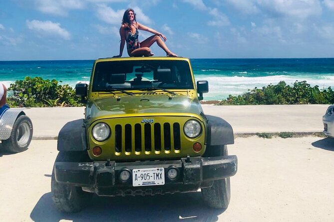 Private Jeep & Polaris RZR: San Gervasio Mayan Ruins & Snorkeling - Cocos Beach Snorkeling and the Beach-Club Meal: Swim, Then Eat