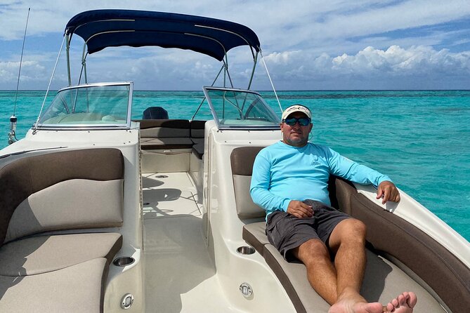 Private snorkeling with 23ft Sea Ray in San Miguel de Cozumel - Stop One: Palancar Reef for Your First Real Snorkel