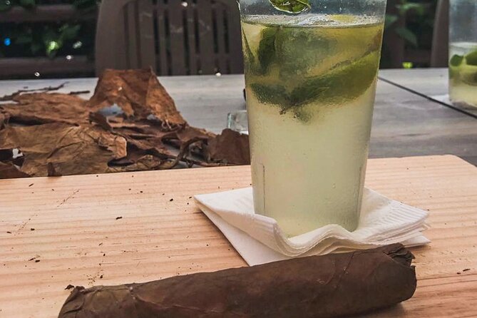 Taste of Mexico: Rolling Cigar & Tequila Experience with transfer - Learning to roll a Habano cigar with Anna, plus open-bar drinks